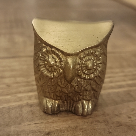 Accents Vintage Brass Owl Paperweight Poshmark